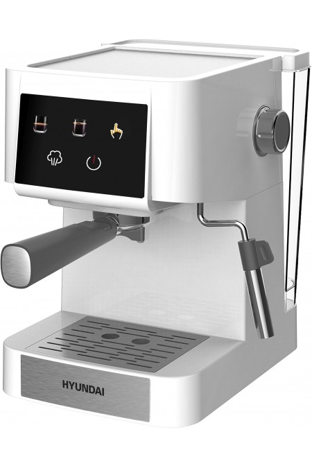 Кофеварка рожковая Hyundai HEM-3203 (белый/серебристый) 
