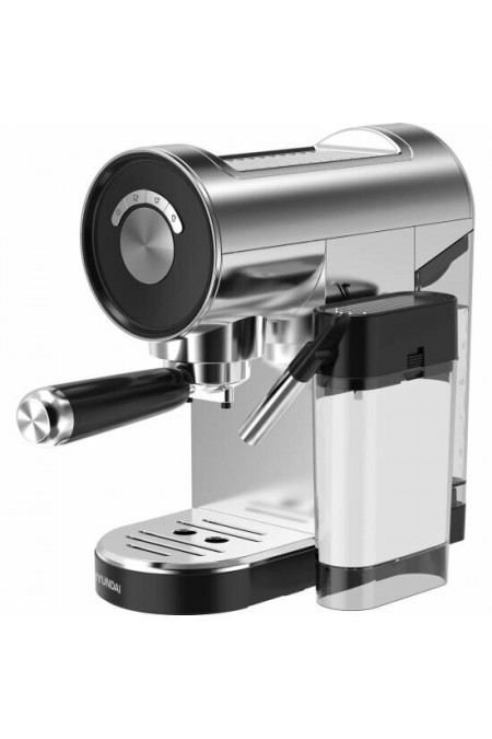 Кофеварка рожковая Hyundai HEM-4305 (серебристый/черный) 