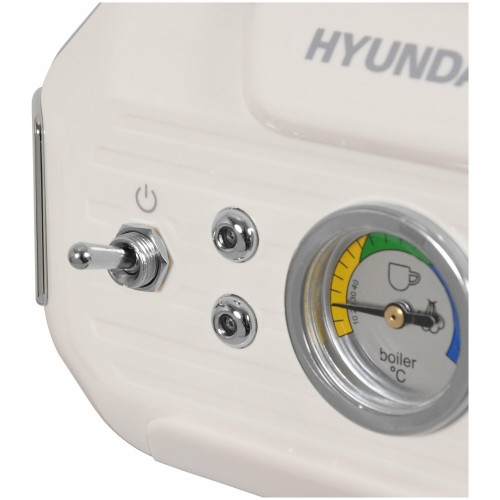 Кофеварка рожковая Hyundai HEM-5300 (бежевый/серебристый) 1