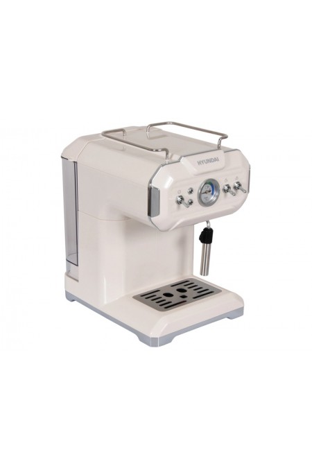 Кофеварка рожковая Hyundai HEM-5300 (бежевый/серебристый) 1