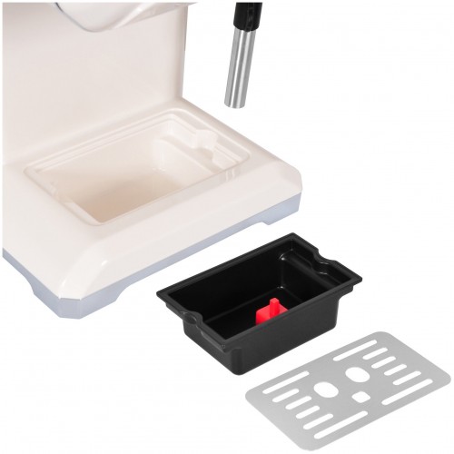 Кофеварка рожковая Hyundai HEM-5300 (бежевый/серебристый) 9