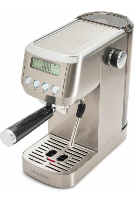 Кофеварка рожковая Hyundai HEM-9990 (серебристый) 