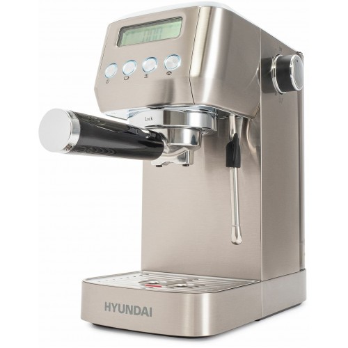 Кофеварка рожковая Hyundai HEM-9990 (серебристый) 7