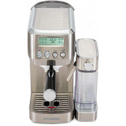 Кофеварка рожковая Hyundai HEM-9999 (серебристый) 8