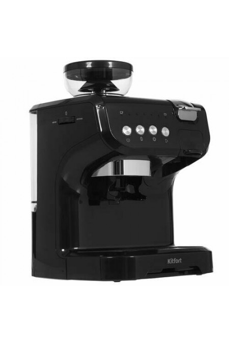 Кофеварка рожковая Kitfort КТ-7107 (черный/серебристый) 