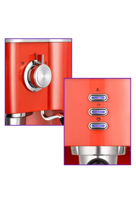 Кофеварка рожковая Kitfort KT-7114-1 (красный) 8