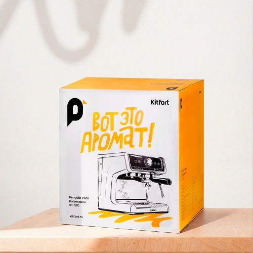 Кофеварка рожковая Kitfort КТ-7170 (серебристый) 9