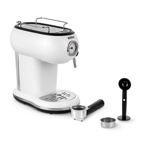 Кофеварка рожковая Kitfort КТ-7219 (белый) 8