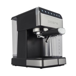Кофеварка рожковая Polaris PCM 1535E Adore Cappuccino (черный/серебристый)
