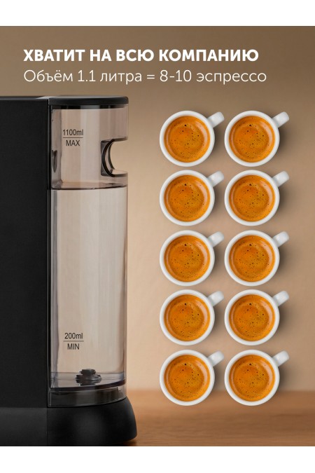 Кофеварка рожковая Polaris PCM 1551E Adore Crema (черный) 5
