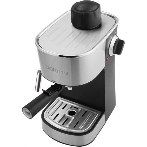 Кофеварка рожковая Polaris PCM 4008AL (черный/серебристый) 1
