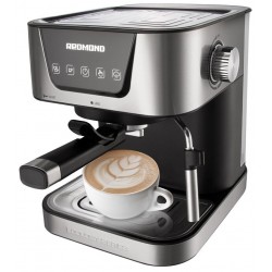 Кофеварка рожковая Redmond RCM-M1513 (серебристый/черный)