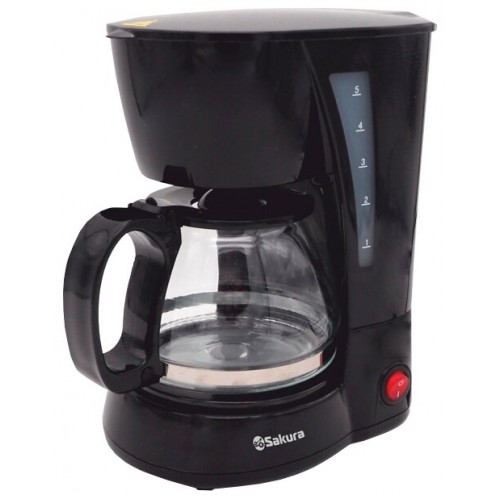 Кофеварка Sakura SA-6109BK (черный) 