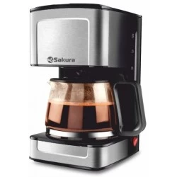 Кофеварка Sakura SA-6116 (серебристый)