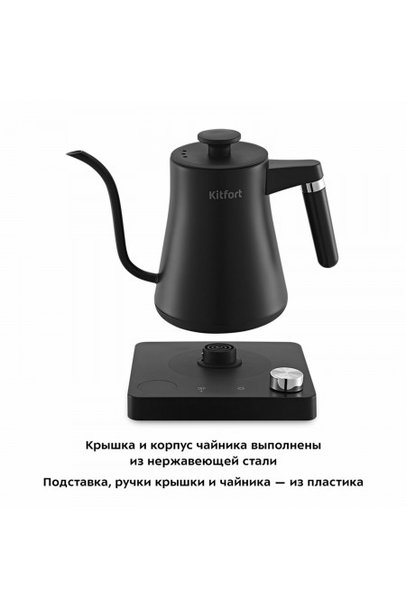 Кофеварка Kitfort КТ-6195 (черный) 4