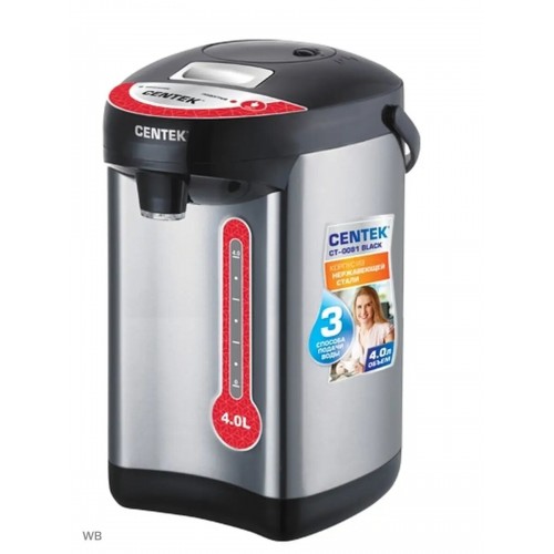 Термопот CENTEK CT-0081 (черный/серебристый) 7