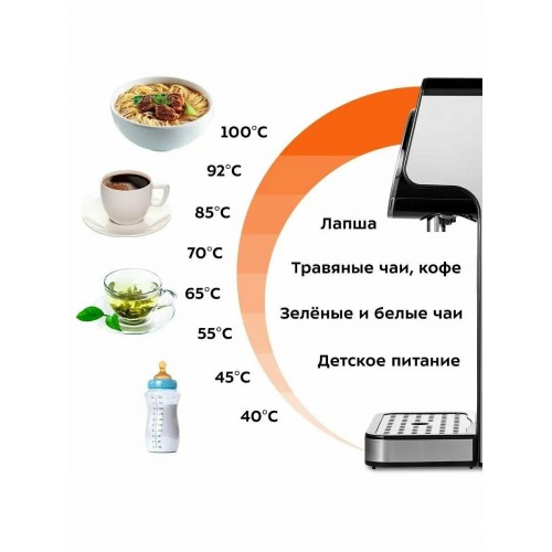 Термопот Kitfort КТ-2510 (серебристый/черный) 7