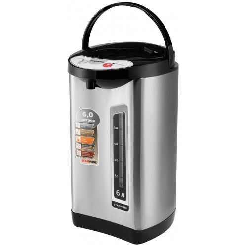 Термопот Starwind STP5401 (черный/серебристый) 