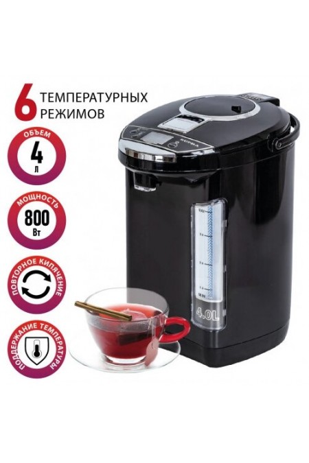 Термопот SUPRA TPS-4911 (черный/серебристый) 3