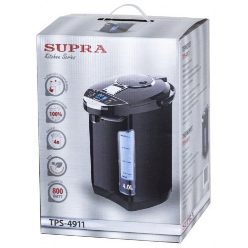 Термопот SUPRA TPS-4911 (черный/серебристый) 6