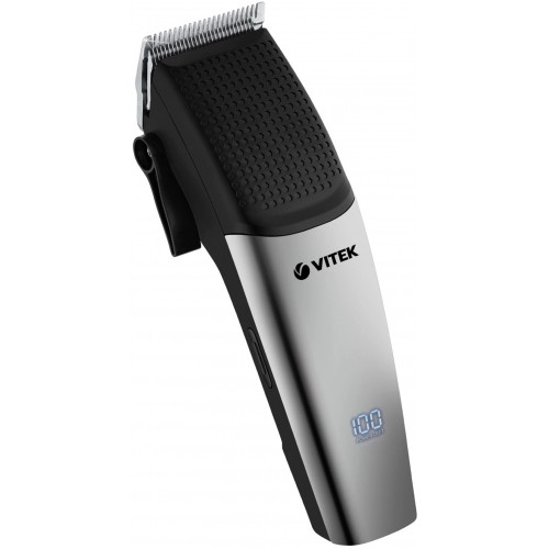 Машинка для стрижки VITEK VT-1360 (серебристый/черный) 