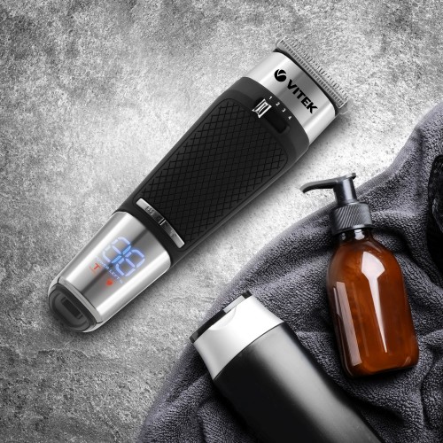 Машинка для стрижки VITEK VT-1364 (серебристый/черный) 8