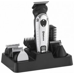 Машинка для стрижки Sakura SA-5183BK (черный/серебристый)