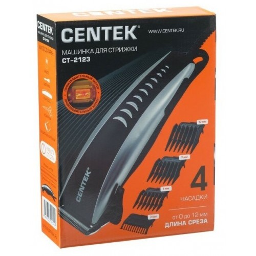 Машинка для стрижки CENTEK CT-2123 (черный/серый) 4