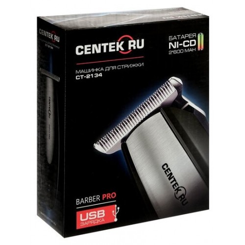 Машинка для стрижки CENTEK CT-2134 (черный/серебристый) 8