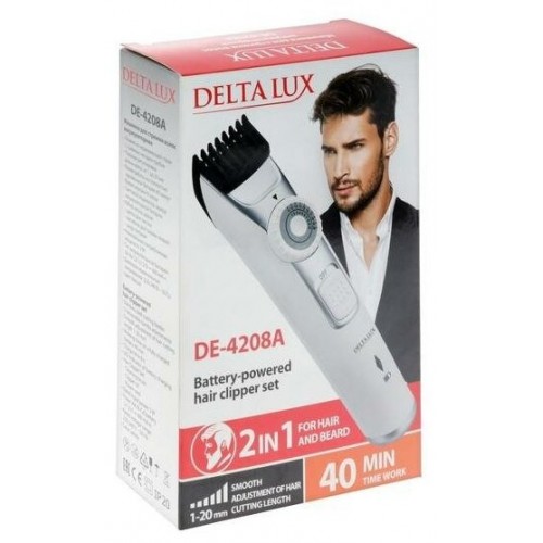 Машинка для стрижки DELTA LUX DE-4208A (белый) 2