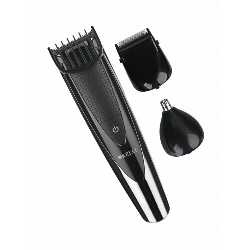 Машинка для стрижки Kelli KL-7023 (серебристый/черный) 