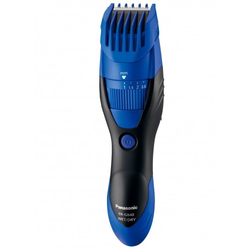 Машинка для стрижки Panasonic ER-GB40-A520 (черный/синий) 