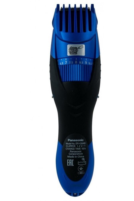 Машинка для стрижки Panasonic ER-GB40-A520 (черный/синий) 1