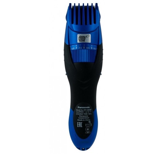 Машинка для стрижки Panasonic ER-GB40-A520 (черный/синий) 1