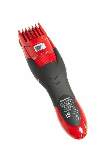 Машинка для стрижки Panasonic ER-GB40-R520 (красный/черный) 4