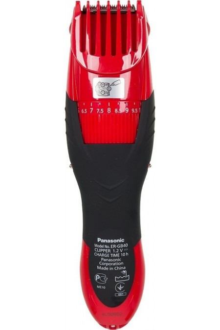 Машинка для стрижки Panasonic ER-GB40-R520 (красный/черный) 8