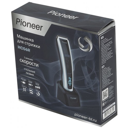 Машинка для стрижки Pioneer HC06R (черный/серебристый) 5