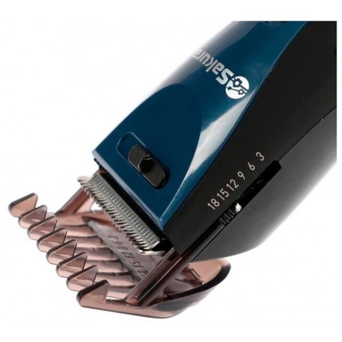 Машинка для стрижки Sakura SA-5175BL-U (черный/синий) 4