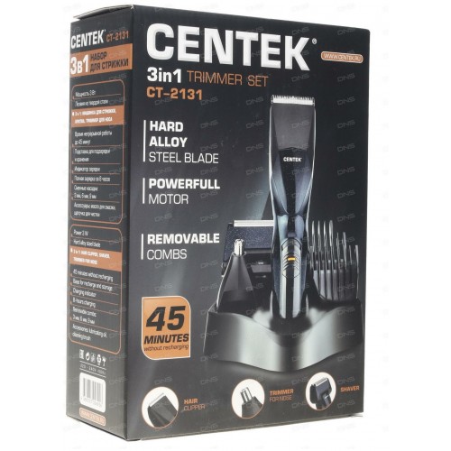 Набор для стрижки CENTEK CT-2131 (черный) 6