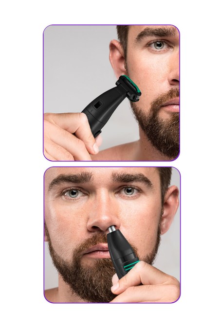 Триммер Kitfort КТ-3139-2 (черный/зеленый) 1