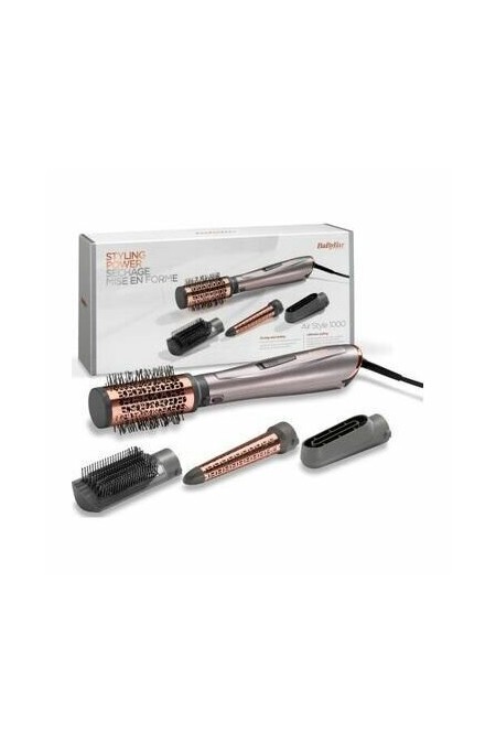 Фен-щетка BaByliss Air Style 1000 (AS136E) (серый/золотой) 2