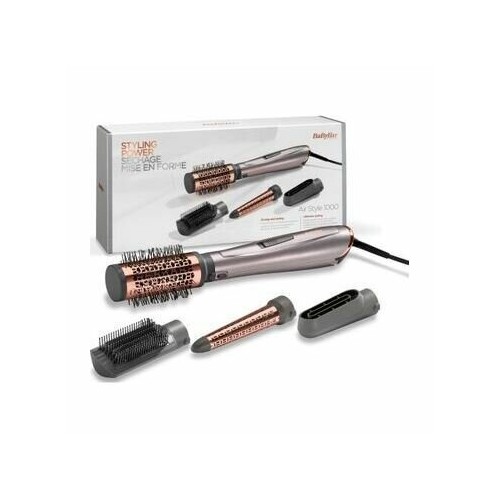 Фен-щетка BaByliss Air Style 1000 (AS136E) (серый/золотой) 2