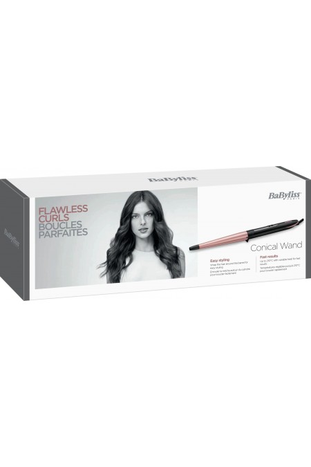 Щипцы для завивки BaByliss Rose Quartz 13mm C454E (черный/розовый) 5