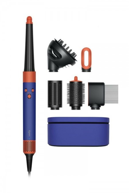 Мультистайлер Dyson Airwrap i.d. Long HS08 and Diffuse for Curly+Coily Vinca Blue /Topaz Orange (с кейсом) (синий/оранжевый топаз) 