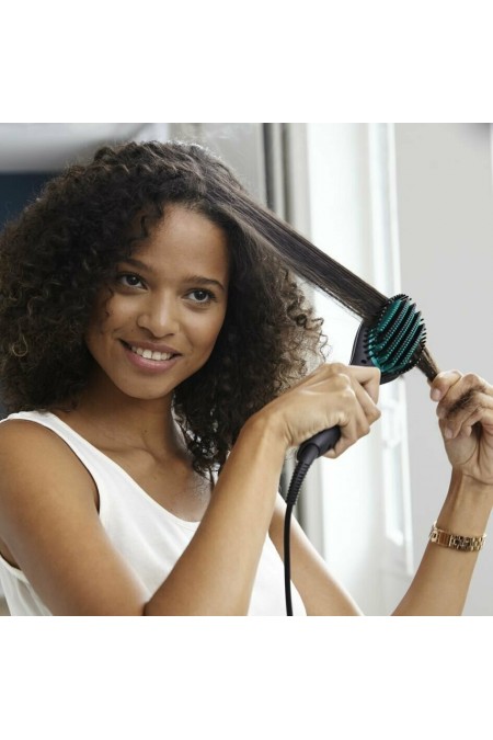 Расческа-выпрямитель Rowenta Power Straight CF5820F0 (черный/зеленый) 6