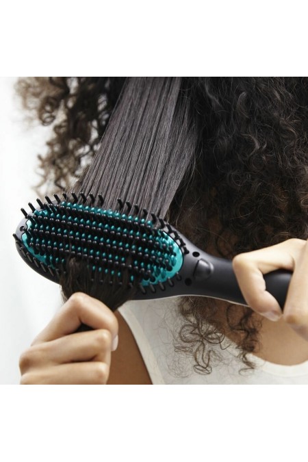 Расческа-выпрямитель Rowenta Power Straight CF5820F0 (черный/зеленый) 7