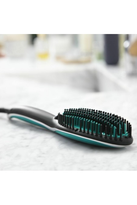 Расческа-выпрямитель Rowenta Power Straight CF5820F0 (черный/зеленый) 8