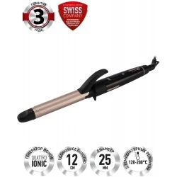 Щипцы для завивки Polaris PHS 2533KT (черный/ розовое золото)