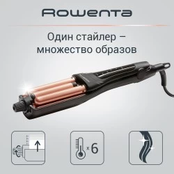 Щипцы для завивки Rowenta CF 4711 (черный/золотой)