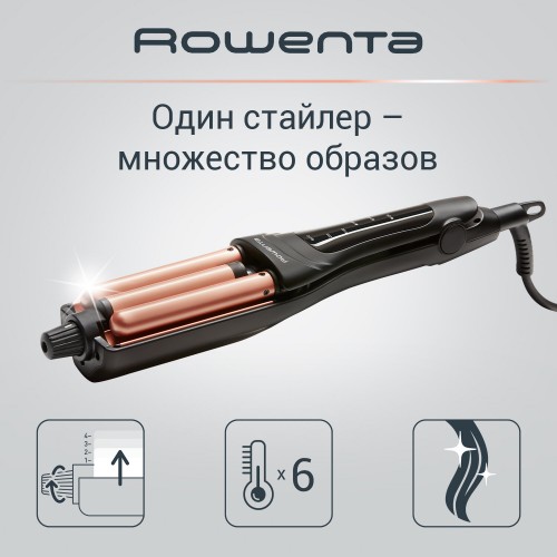 Щипцы для завивки Rowenta CF 4711 (черный/золотой) 